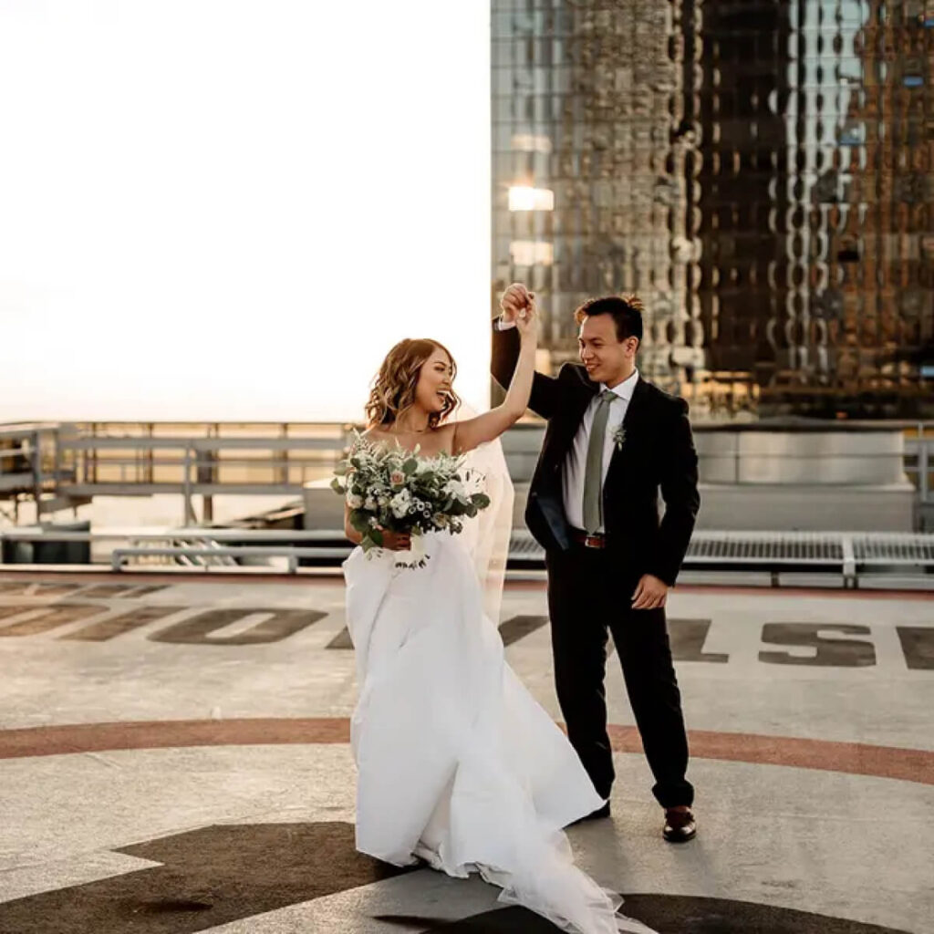 TENTEN Wilshire Rooftop Wedding Photoshoot